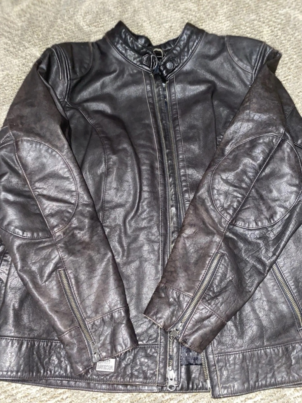 Harley-Davidson Ladies Line Stitcher Leather Jacket 98031-18VW- 2W- DAMAGED - Picture 10 of 16